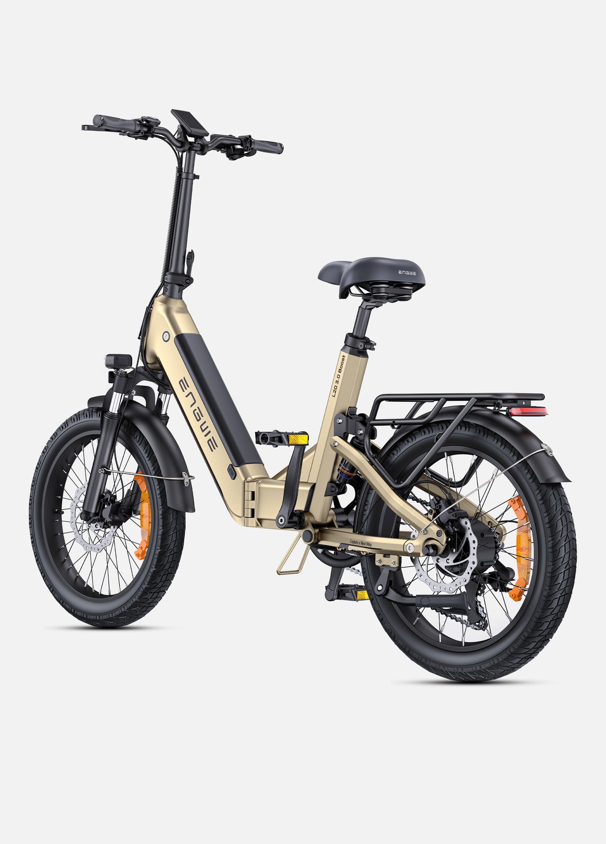 folding e bicycle ENGWE L20 3.0 Boost with boost button