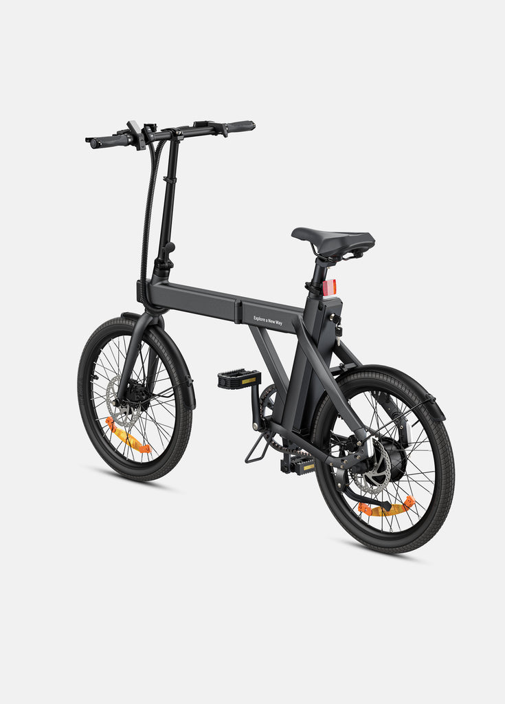 a black engwe p20 urban e bike