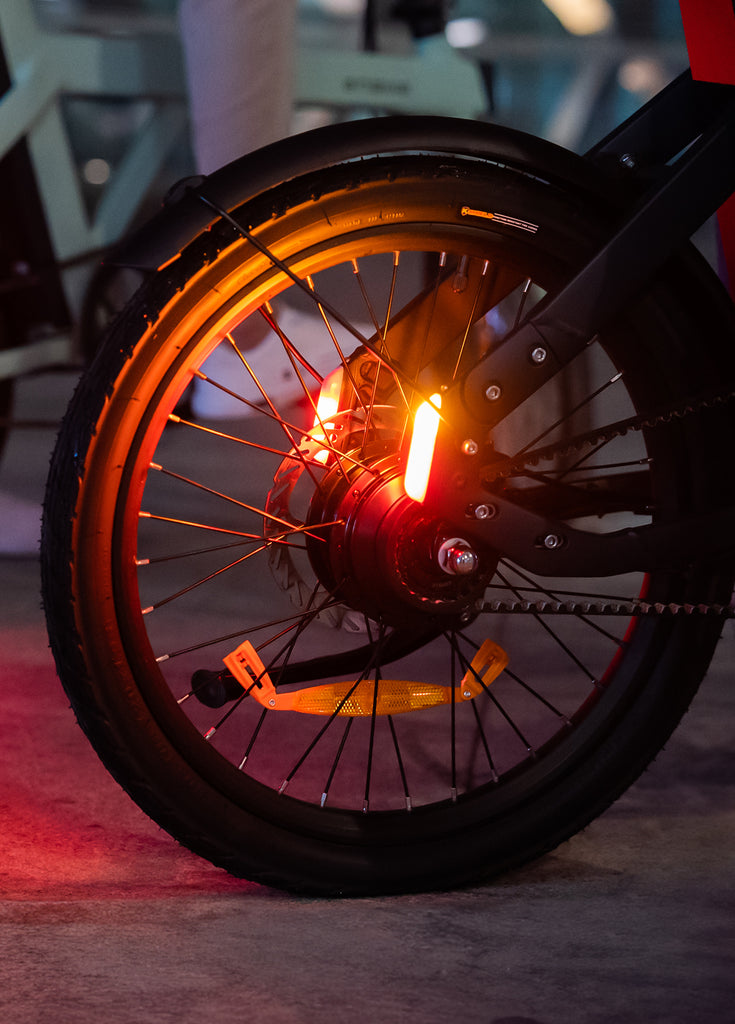 engwe p20 e-bike reflective warning spokes