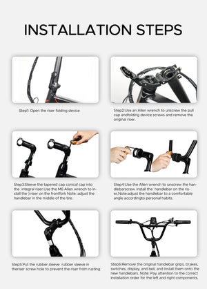 BMX ENGWE handlebar assembly steps