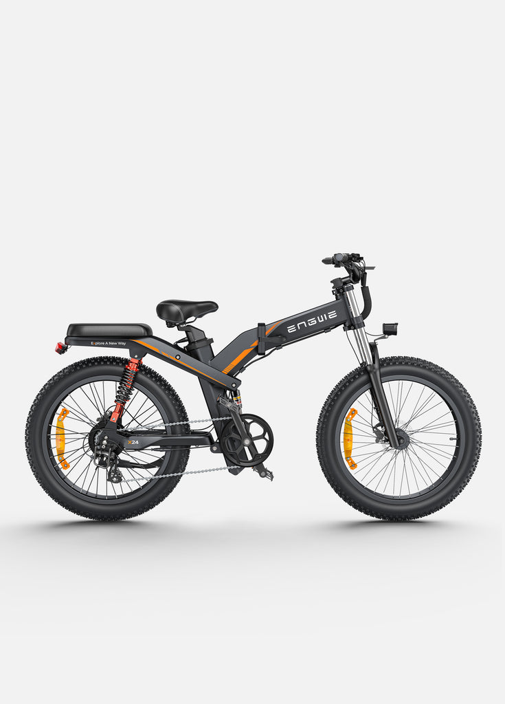 a gray engwe x24 e-fatbike